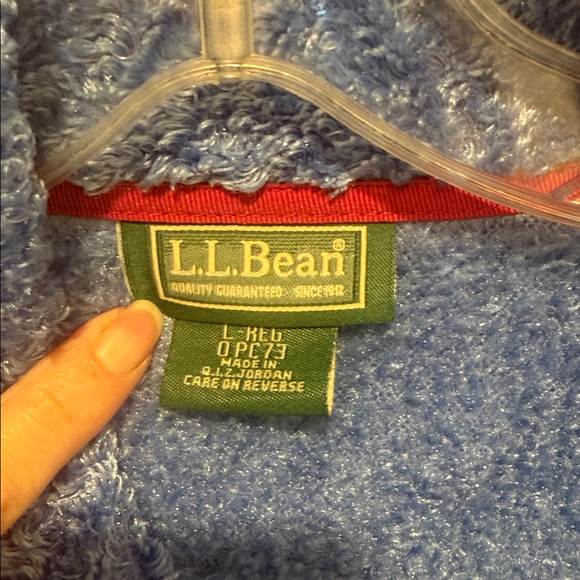 L.L. Bean Polartec Hi-Pile Fuzzy Berber Sherpa Fleece Zip Jacket - Picture 5 of 6